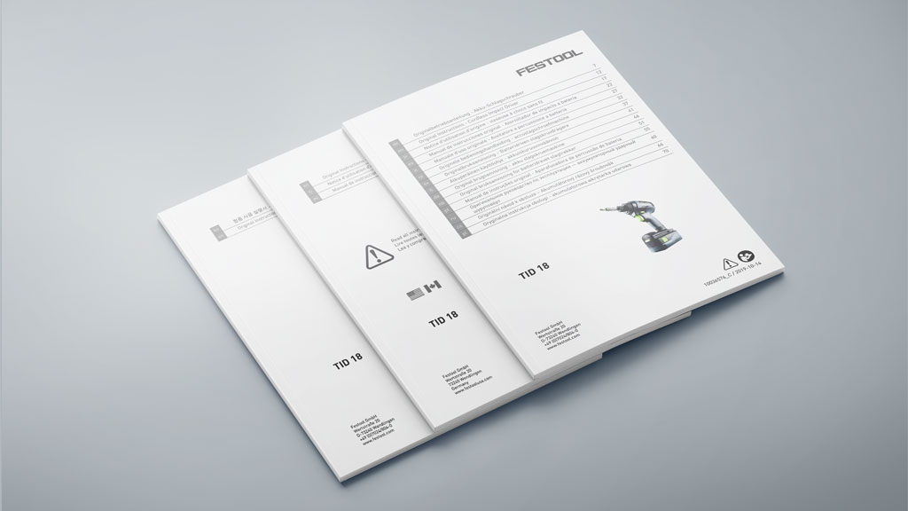 Übersetzung & Lektorat | Festool Bedienungsanleitung